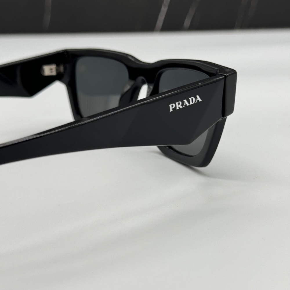 NEW SPR A06 16K08Z PRADA PRA06S 16K08Z UNISEX SUNGLASSES PR A06S 16K08Z BLACK - Picture 7 of 10